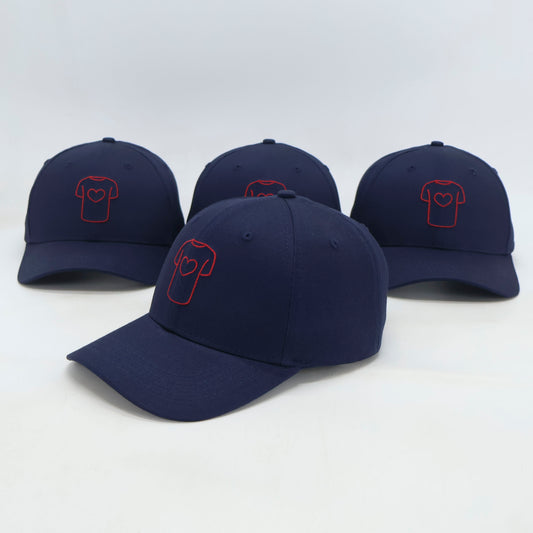 Casquette structurée en coton 100% biologique, Bleu Marine.