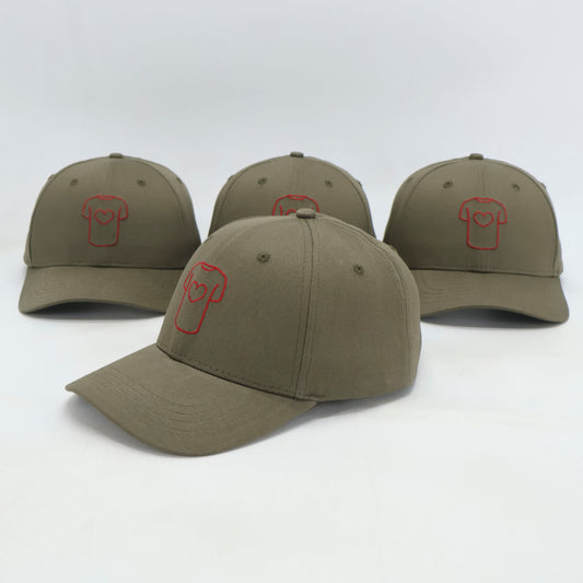 Casquette structurée en coton 100% biologique, Khaki.