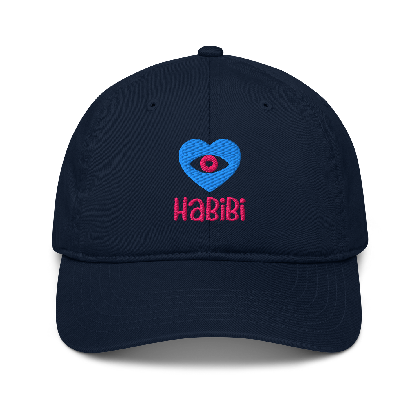 Casquette de baseball en coton bio | Econscious - HaBiBi avec coeur bleu