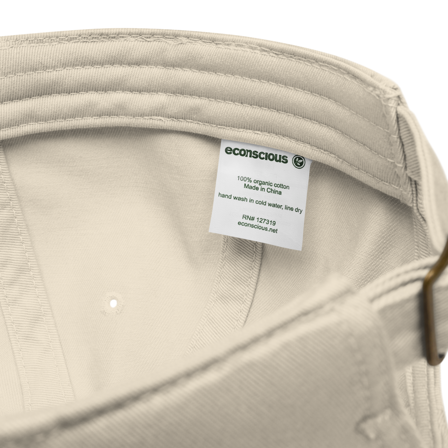 Casquette de baseball en coton bio | Econscious - HaBiBi avec coeur bleu