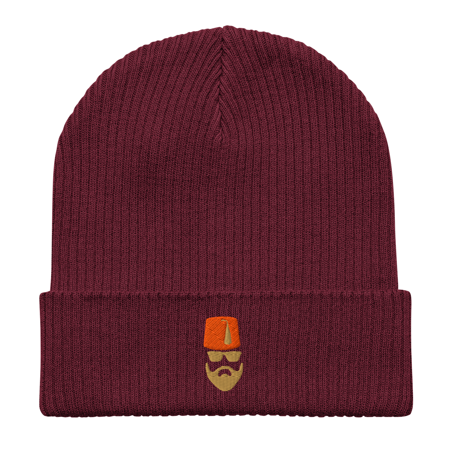 Bonnet tricoté bio - Tarbouche/Lunettes/Barbe