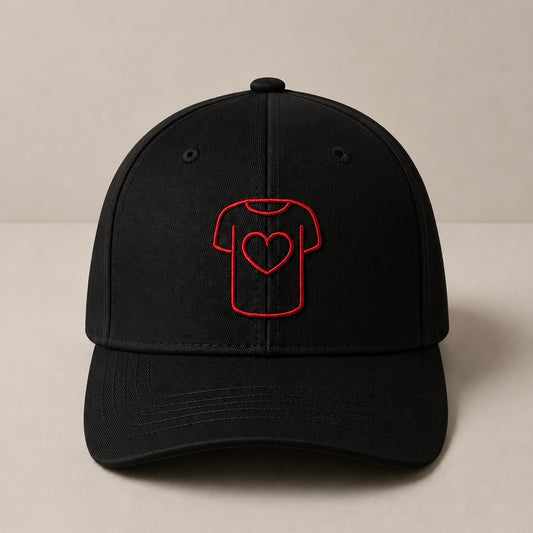 Structured cap in 100% organic cotton, Black.