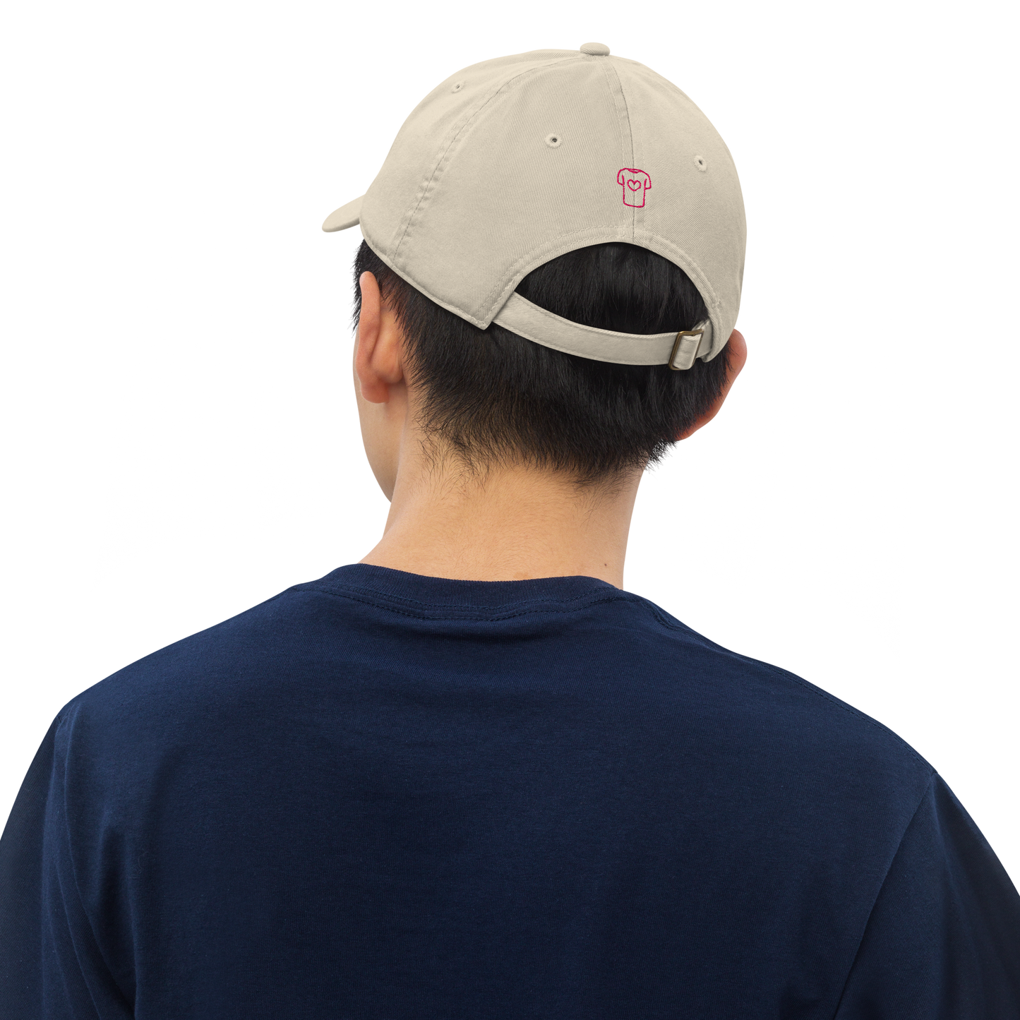Casquette de baseball en coton bio | Econscious - HaBiBi en arabe avec coeur rose