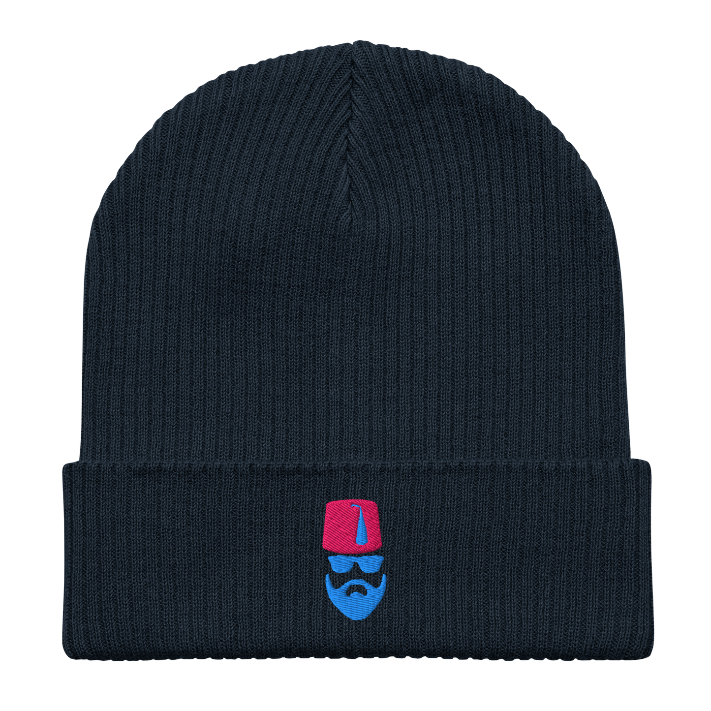 Bonnet tricoté bio - Tarbouche/Lunettes/Barbe