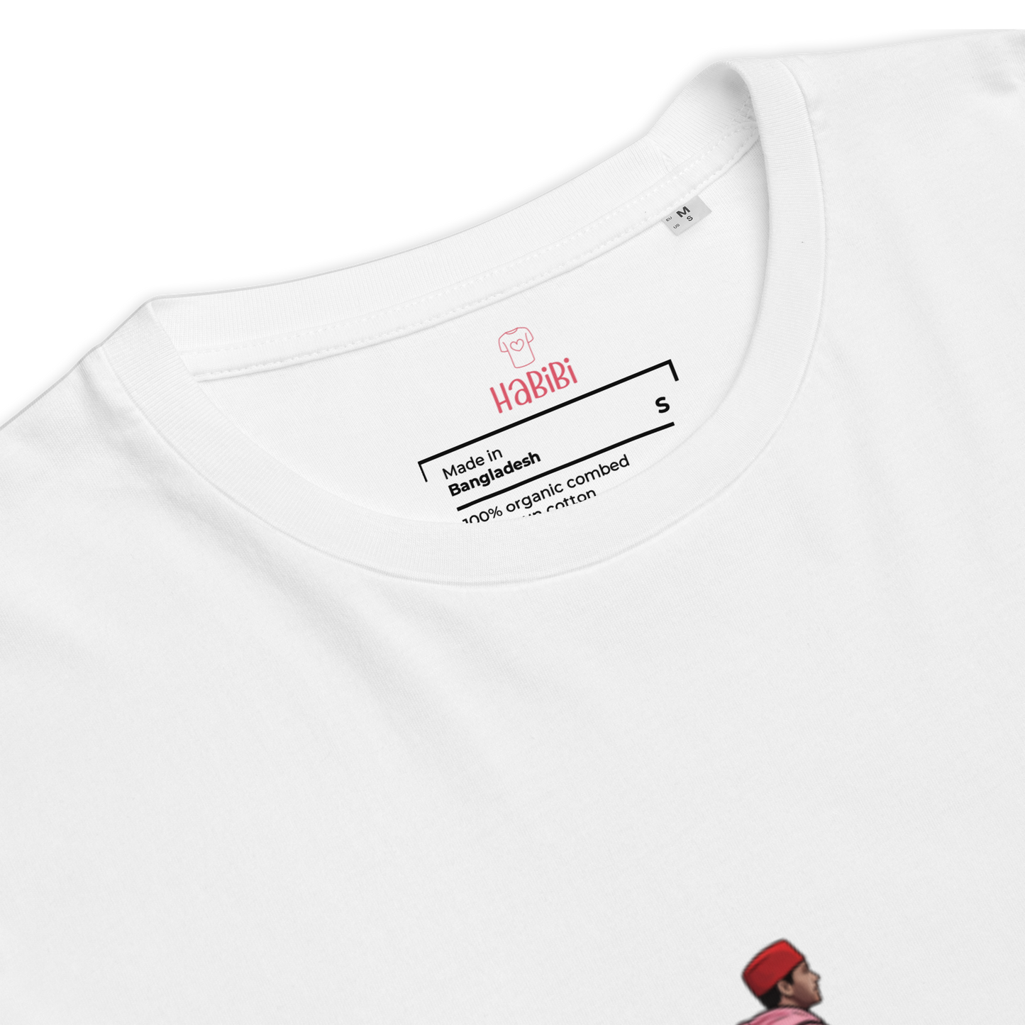 T-shirt unisexe en coton bio Blanc | Djellaba Funky Club Rose|
