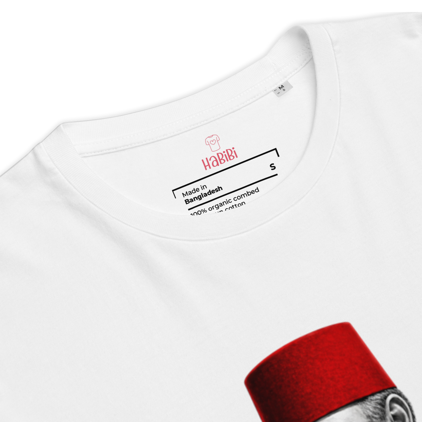 T-shirt unisexe en coton bio Blanc | Roi Hassan II |