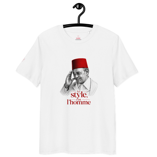Unisex organic cotton t-shirt White | King Hassan II | 