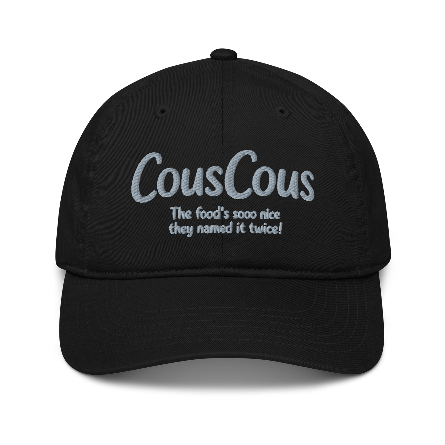 Casquette de baseball noire en coton bio | Econscious - CousCous