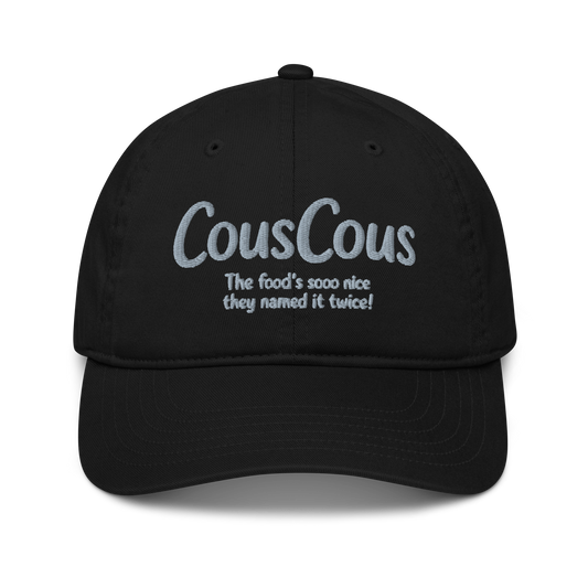 Organic cotton baseball cap Black | Econscious - CousCous
