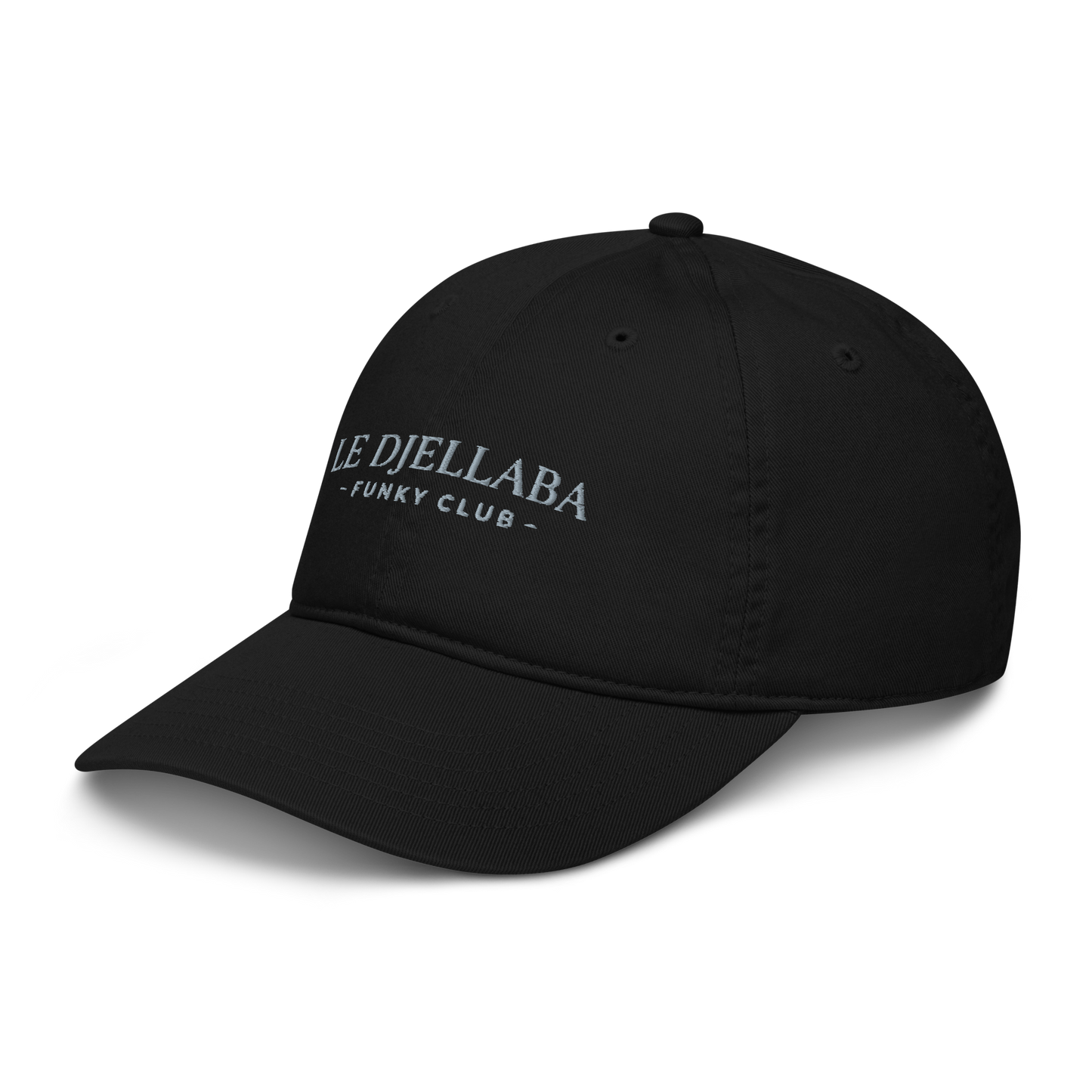 Casquette de baseball noire en coton bio | Econscious - Le Djellaba Funky Club