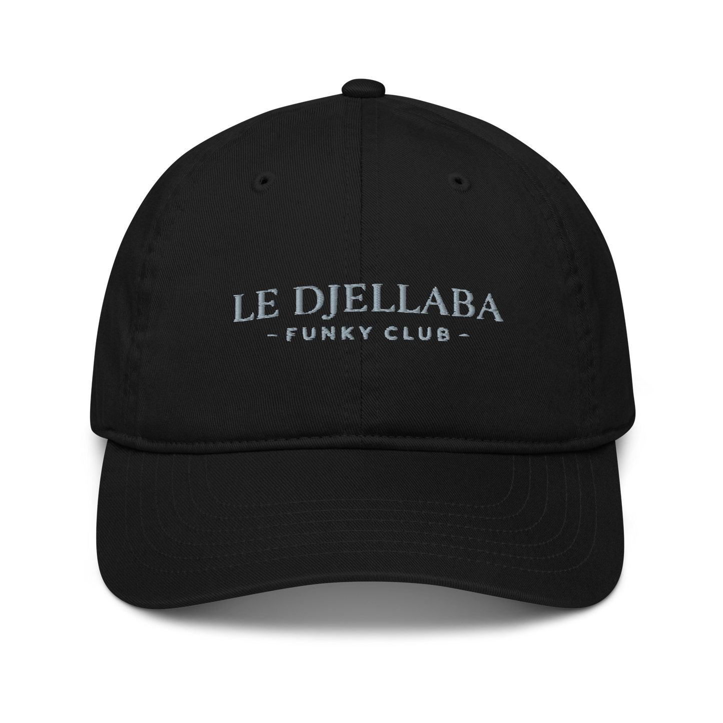 Casquette de baseball noire en coton bio | Econscious - Le Djellaba Funky Club