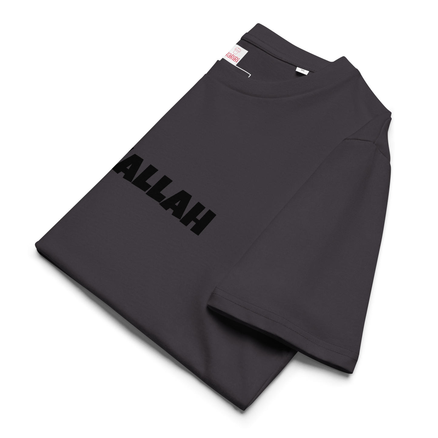 T-shirt unisexe en coton bio Anthracite | INCH’ALLAH noir |