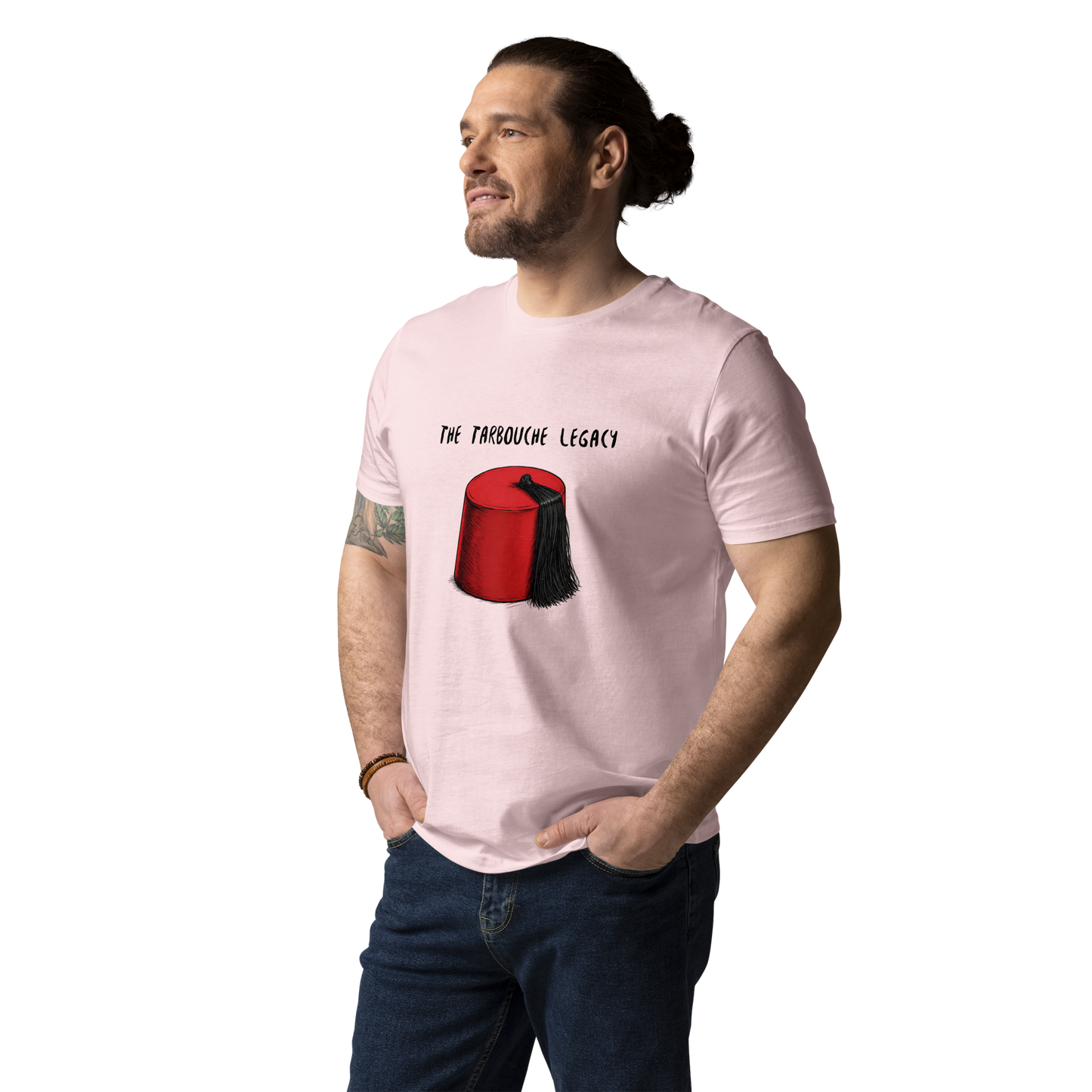 T-shirt unisexe en coton bio Rose | Tarbouche |