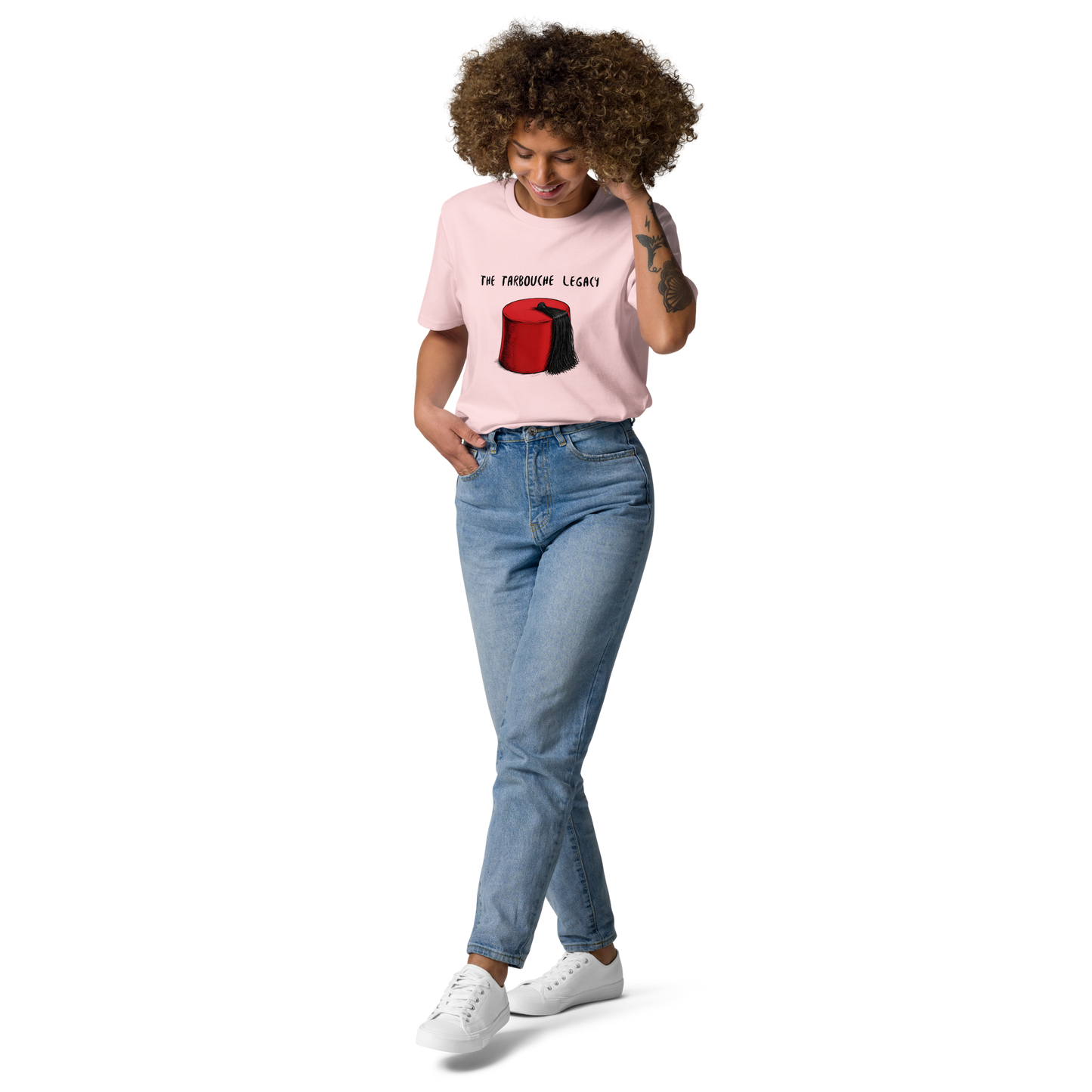 T-shirt unisexe en coton bio Rose | Tarbouche |