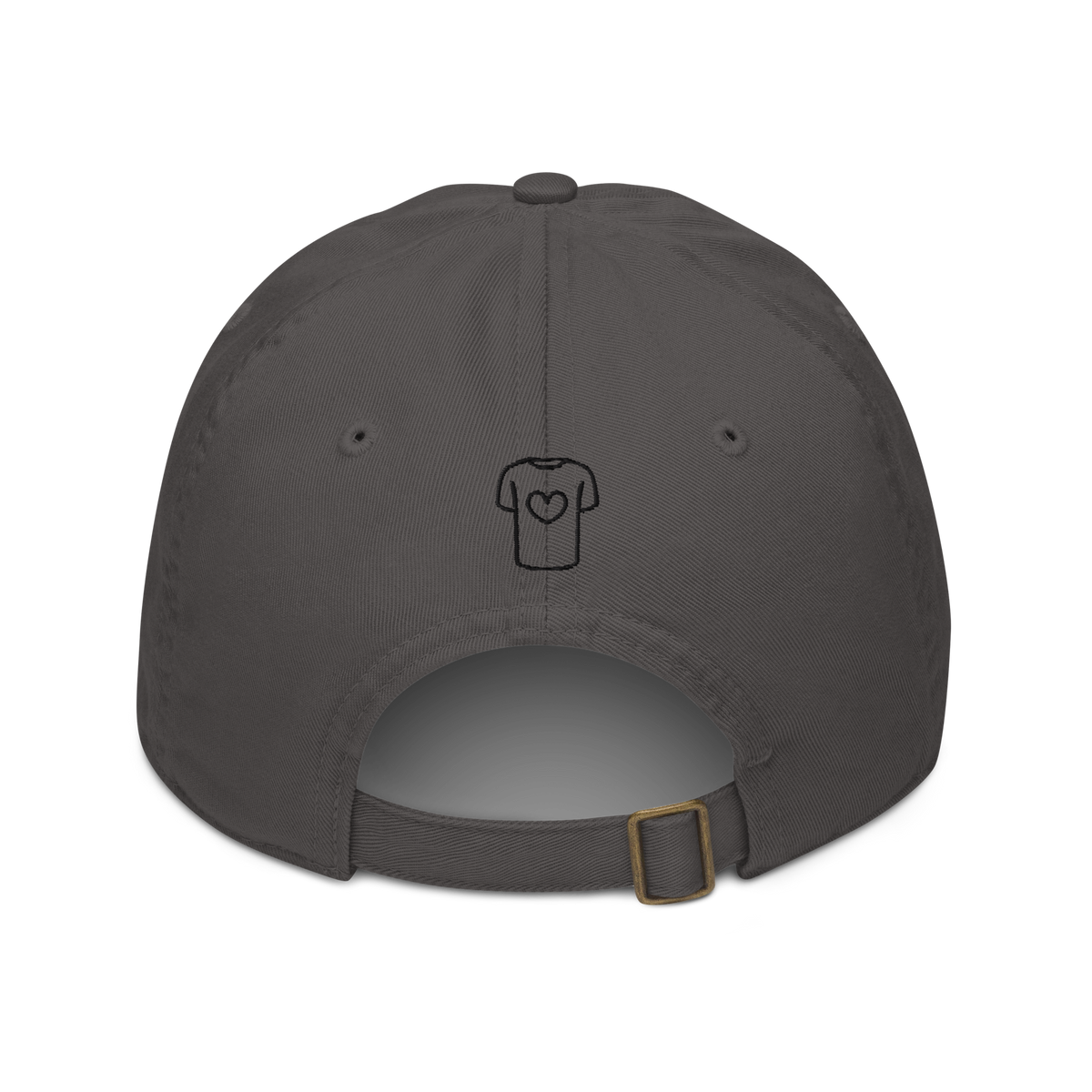 Casquette de baseball en coton bio | Econscious - habibi en Arabe - noir sur gris