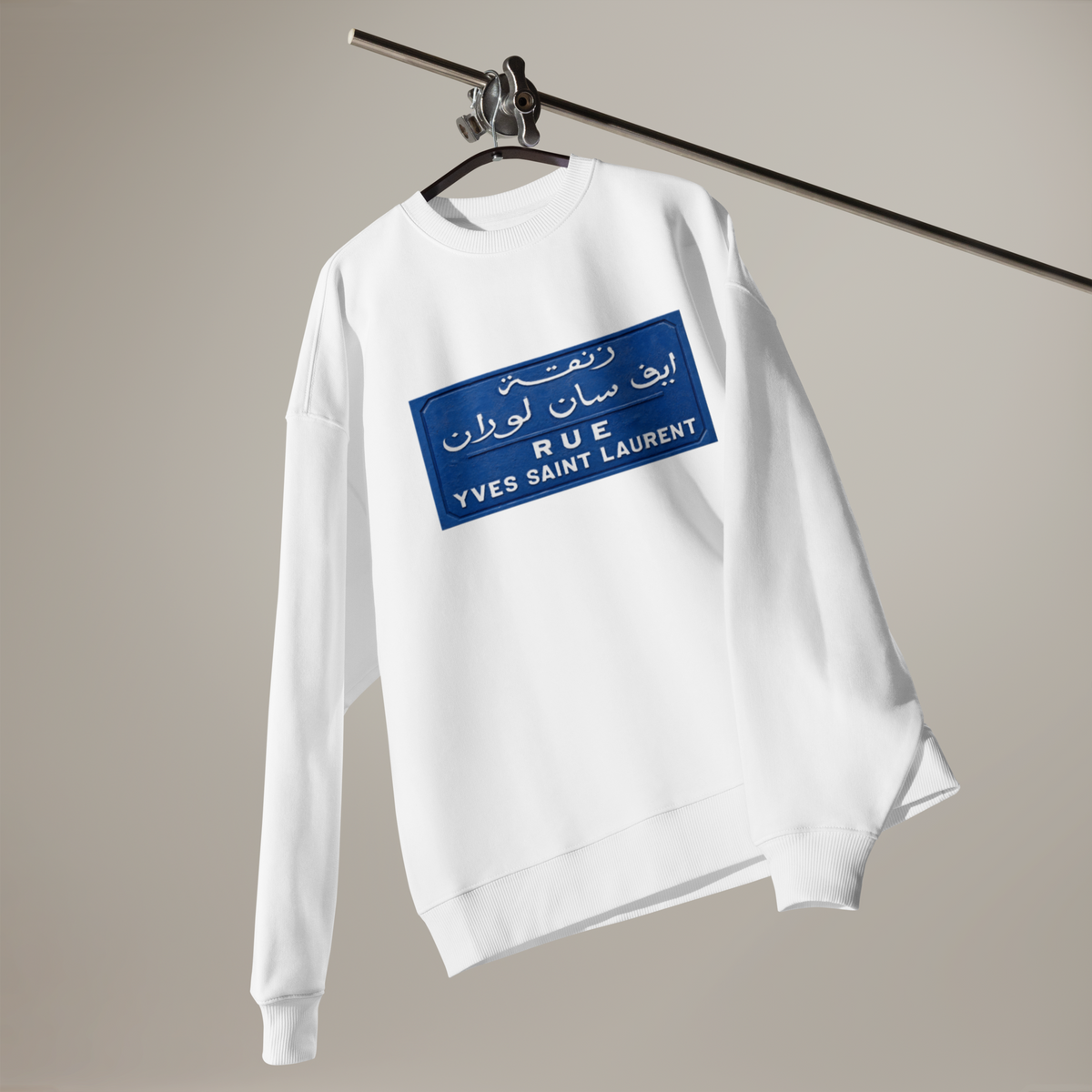 Sweatshirt — Rue Yves Saint Laurent — White