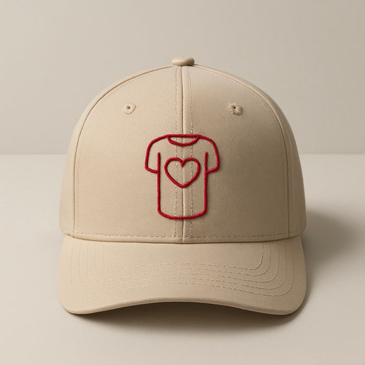 Structured cap in 100% organic cotton, Ivory.