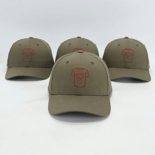 Casquette structurée en coton 100% biologique, Khaki.